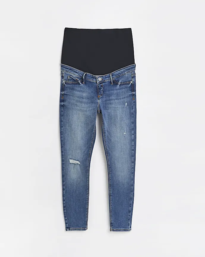 Blue Molly mid rise maternity skinny jeans
