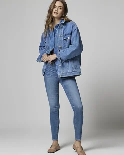 Blue molly mid rise super skinny fit jeans