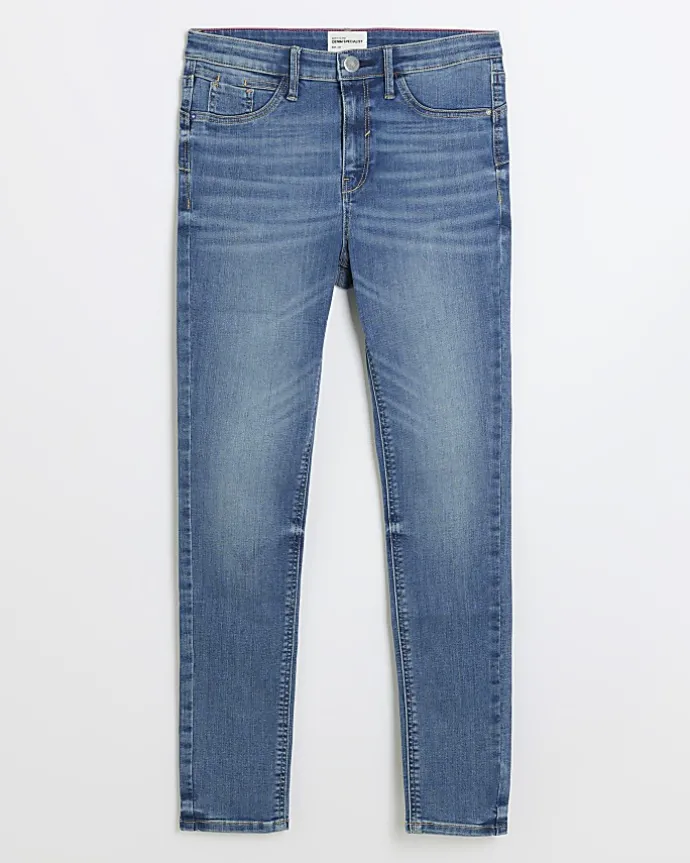 Blue molly mid rise super skinny fit jeans