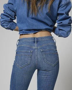 Blue molly mid rise super skinny fit jeans
