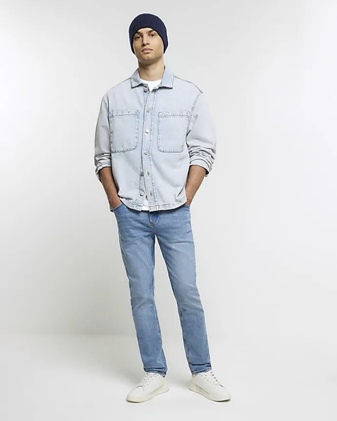 Blue slim fit jeans