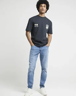 Blue slim fit jeans