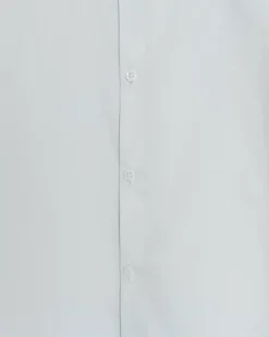 Blue slim fit long sleeve smart shirt
