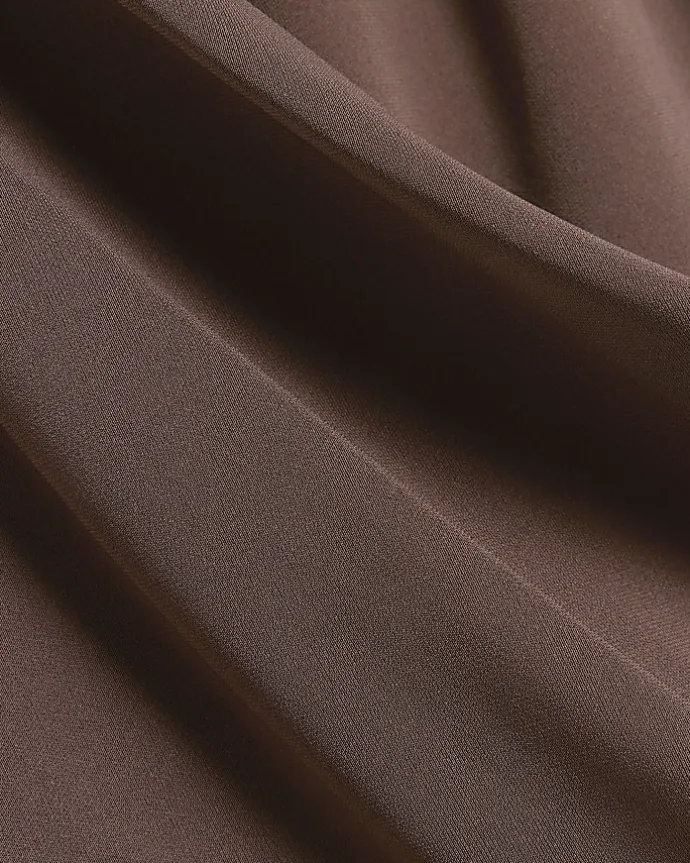 Brown drape wrap bodycon mini dress