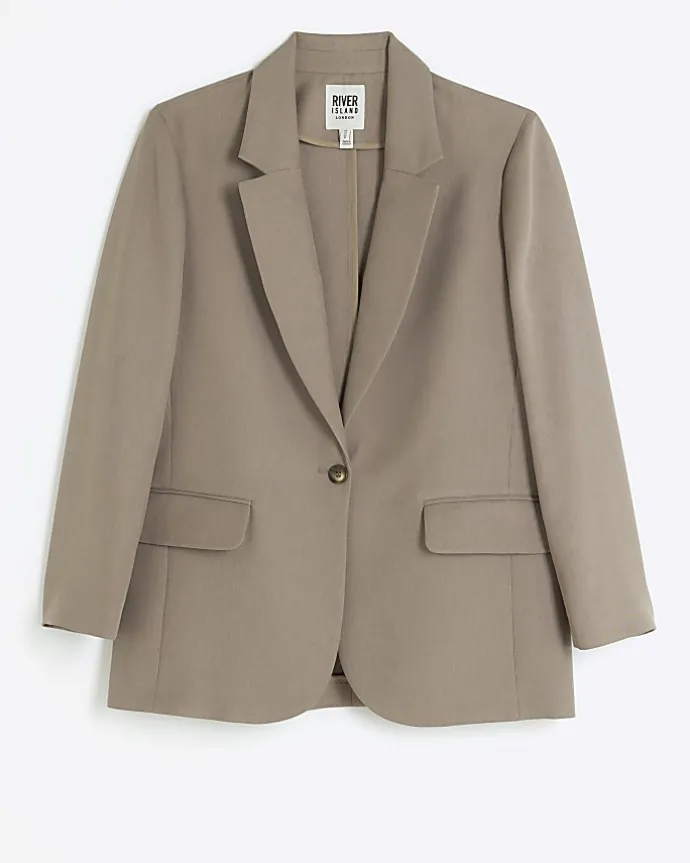 Brown light relaxed blazer