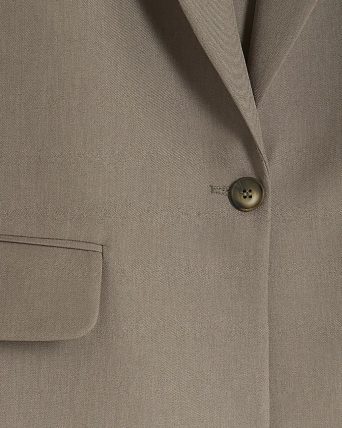 Brown light relaxed blazer