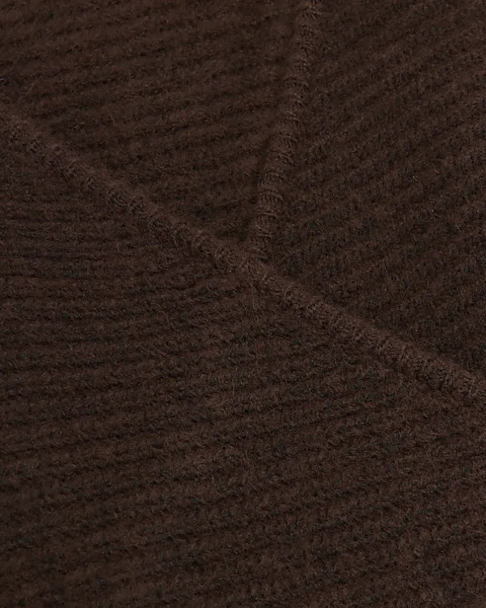 Brown long sleeve jumper midi dress