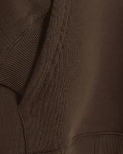 Brown regular fit graphic hoodie
