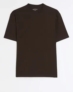 Brown regular fit t-shirt