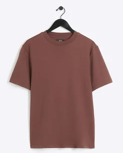 Brown RI studio slim fit t-shirt