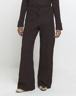 Brown textured long sleeve shirt