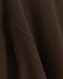 Brown zip up bomber sweatshirt