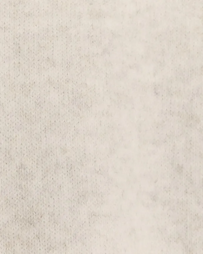 Cream Knit Straight Joggers