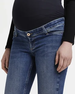 Dark blue molly maternity skinny jeans