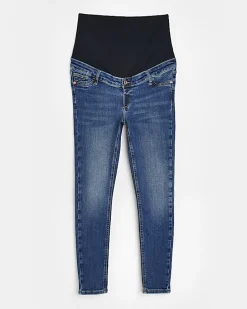 Dark blue molly maternity skinny jeans
