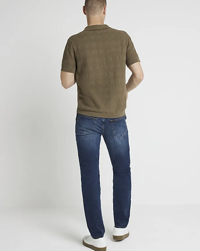 Dark blue skinny fit jeans