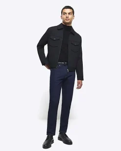 Dark blue slim fit jeans