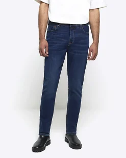 Dark blue slim fit jeans