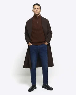 Dark blue slim fit jeans