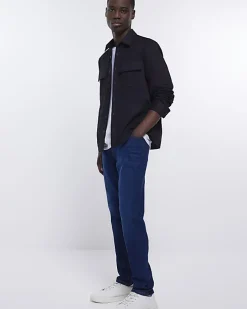 Dark blue slim fit jeans