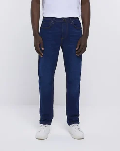 Dark blue slim fit jeans