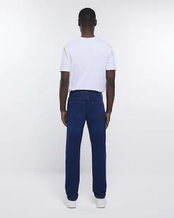 Dark blue slim fit jeans