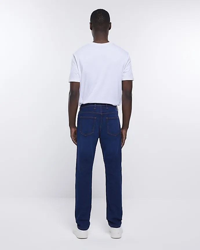 Dark blue slim fit jeans