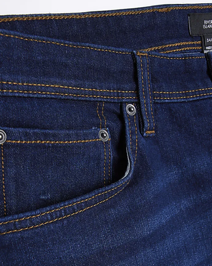 Dark blue slim fit jeans