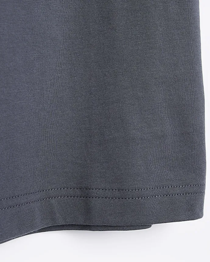 Dark grey slim fit t-shirt