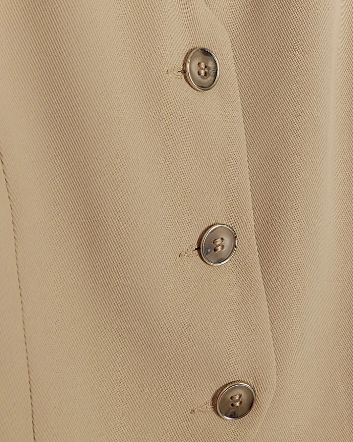 Girls beige waistcoat