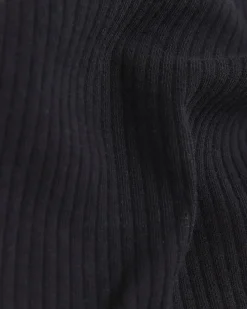 Girls black Long line ribbed tank top