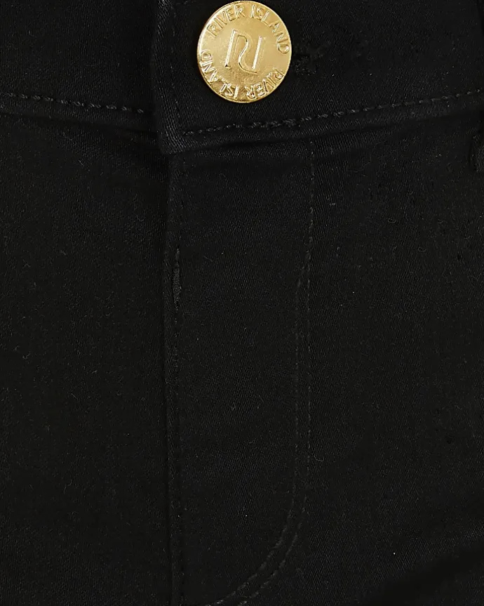 Girls black Molly mid rise jeggings