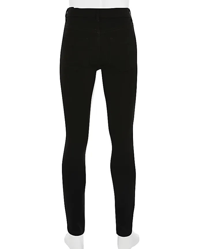 Girls black Molly mid rise jeggings