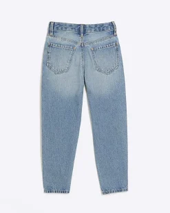 Girls blue mom jeans
