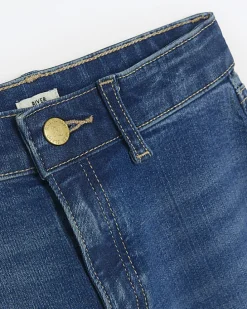 Girls blue wide leg jeans