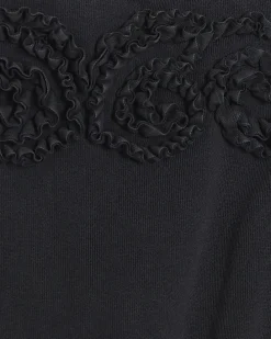 Girls grey flower bardot sweatshirt