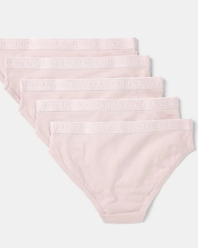 Girls pink briefs 5 pack