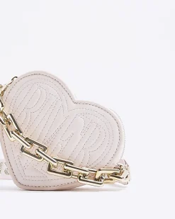 Girls Pink Heart Cross Body Bag