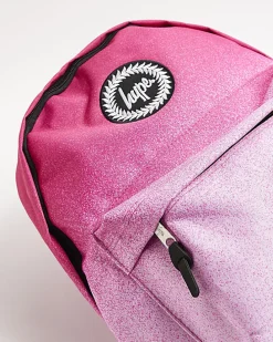 Girls pink hype glitter backpack