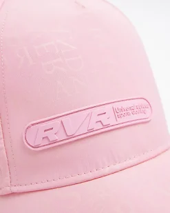 Girls pink monogram cap