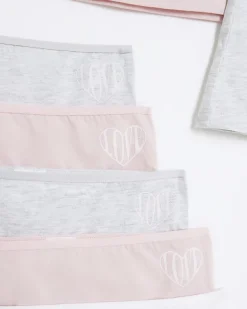Girls pink tank top and underwear 10 pack