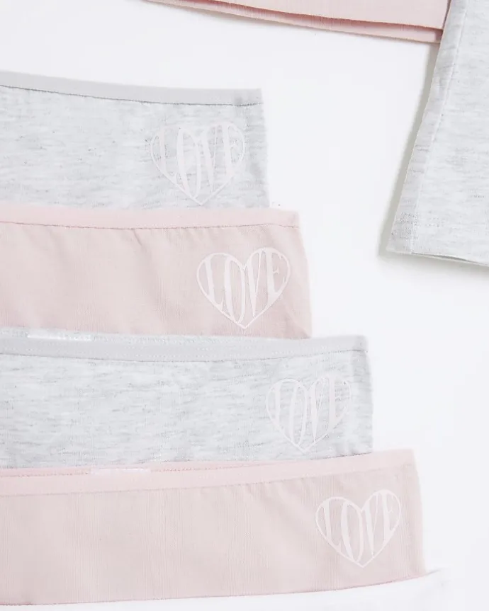 Girls pink tank top and underwear 10 pack