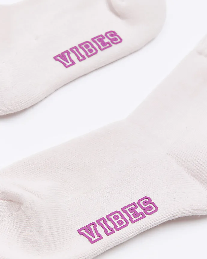 Girls Pink Tie Dye Tube socks 2 Pack