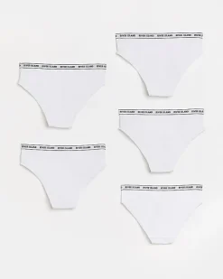 Girls white RI brief 5 pack