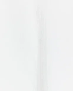 Girls white rib high neck tank top