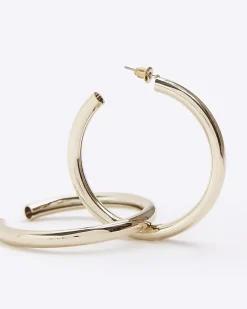 Gold hoop earrings