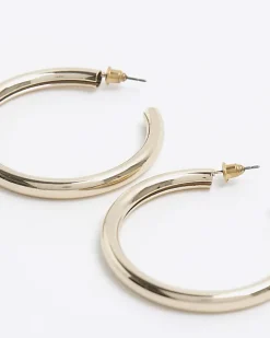 Gold hoop earrings