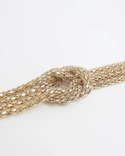 Gold knot necklace