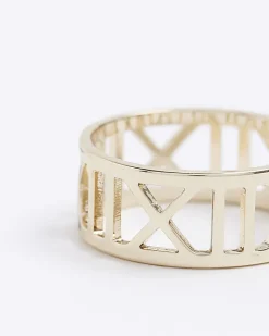 Gold Roman Numeral Ring