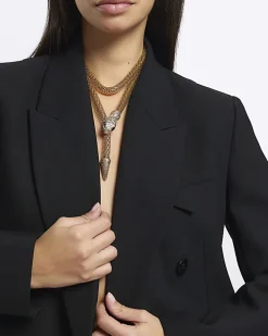 Gold Snake Layering Necklace